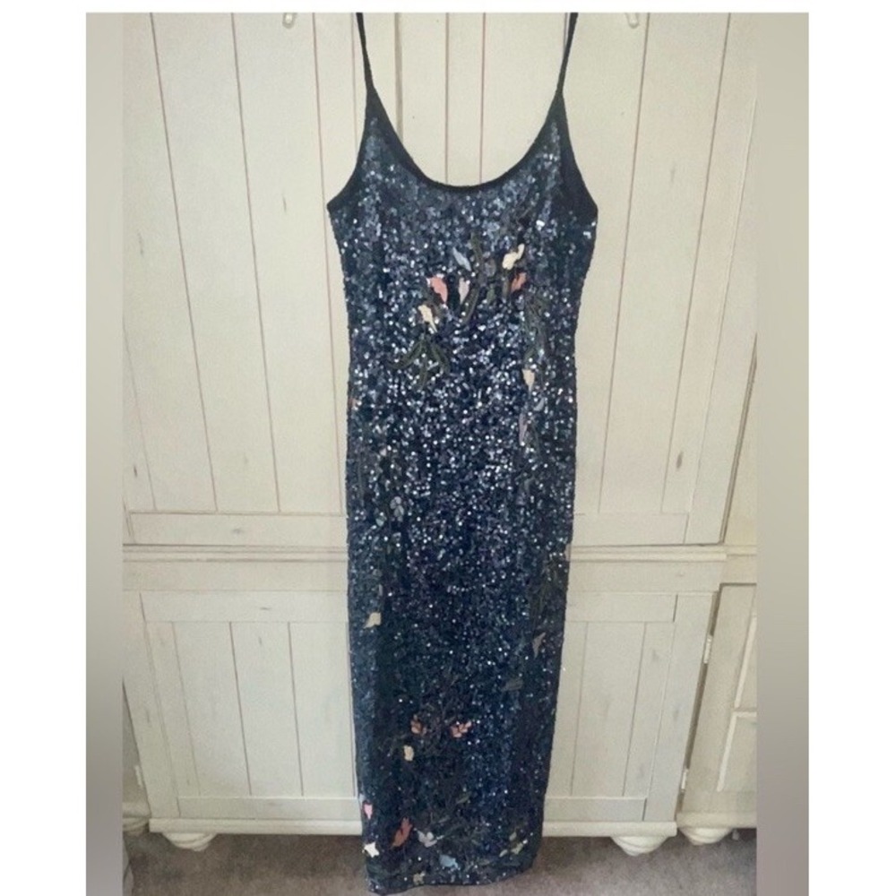 Long Sequin Gown, Size 8, Formal, Wedding, Prom,
